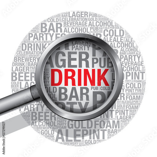 Drink Word Cloud Design Concept Vector Illustration Buy This Stock