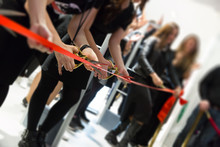 Store Grand Opening - Cutting Red Ribbon