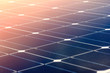 Close-up of Solar energy panel photovoltaics module in the offshore
