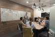 Leinwandbild Motiv startup business team on meeting
