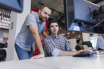 startup business people group working as team to find solution