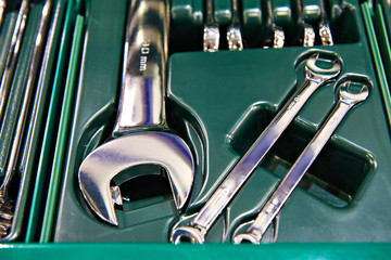 Sticker - Open-end wrenches in plastic box