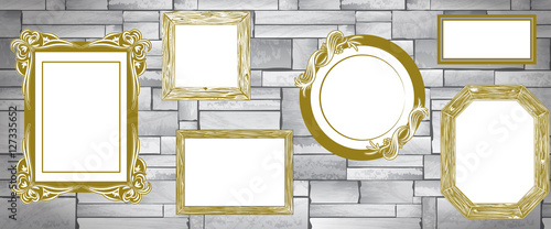 Wall of frames Canvas Print