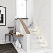 © imagophotodesign - 3D render - Treppe mit weihnachtlicher Beleuchtung und Lichterkette