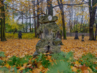 Wall Mural - Autumn on the cementary