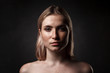 © Nigrechok - cinematic portrait of girl in dark studio