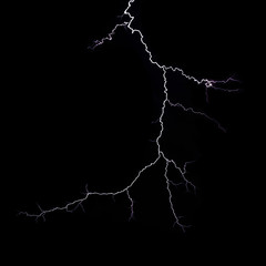 Wall Mural - lightning bolt on black background
