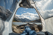 Camping Next To Medicine Lake