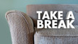 Take a Break Couch Leisure Relax Stop Working 3d Illustration