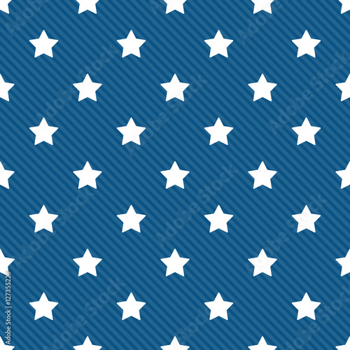 Cotton fabric Seamless stars with diagonal lines pattern
