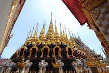 Pagoda Of Wat Phra That Suthon Mongkol Khiri Temple In Phrae, Thailand