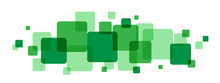 OVERLAPPING GREEN SQUARES BANNER
