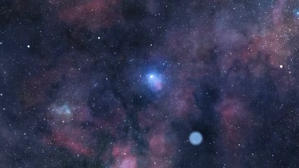 Wall Mural - loopable space travel