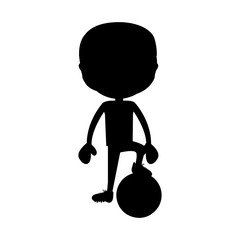 Poster - soccer player icon image vector illustration design 