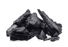 Charcoal Isolated On White Background