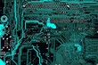 Computer electronic circuit abstract background