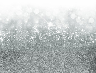Wall Mural - silver christmas background