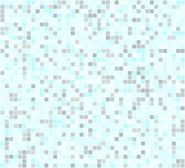 Canvas Print - Geometric seamless pattern. Mosaic modern background. Illustration. Vector. Squares. Blue, grey
