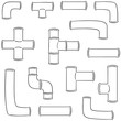 © olllikeballoon - vector set of pipe
