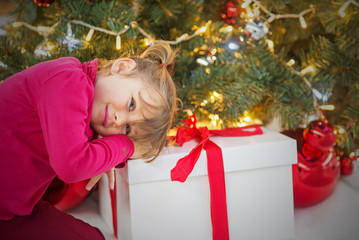 Canvas Print - attente avant l'ouverture des cadeaux.