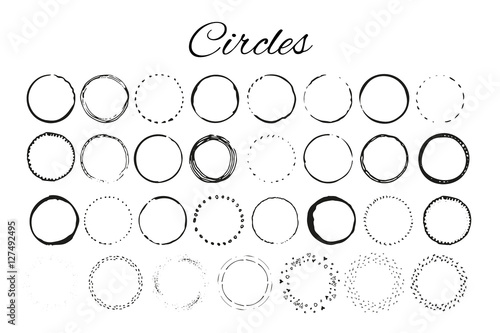 Cuadros en Lienzo Handdrawn logo elements