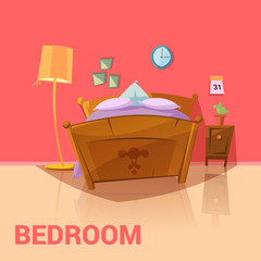 Sticker -  Bedroom Retro Design 