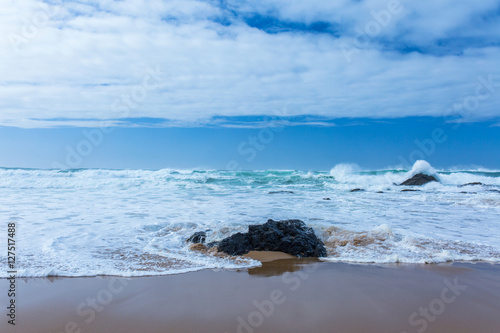 View Of Guincho Beach Cascais Portugal Empty Beach No