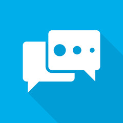 Wall Mural - chat bubble icon. vector illustration.