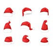 © Vectorvstocker - Santa christmas hat  illustration.