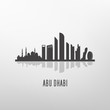 Abu Dhabi architecture skyline silhouette