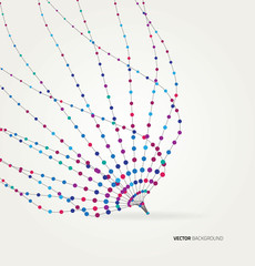 Canvas Print - Abstract geometric technology design element.