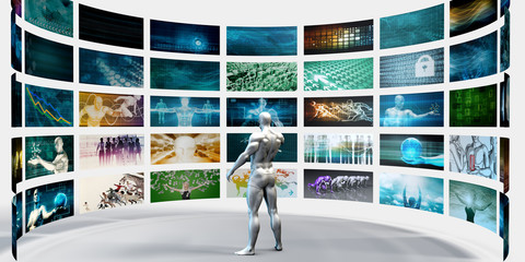 Wall Mural - Multimedia Technology Concept