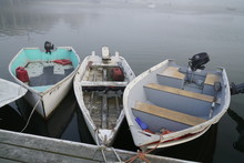 Docked Rowboats