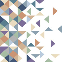 Wall Mural - colored mosaic background in retro tones