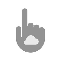 Sticker - Isolated hand with a cloud