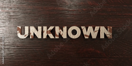 Fotografía Unknown - grungy wooden headline on Maple - 3D rendered royalty free stock image