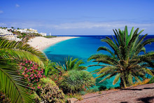 The Beach Playa De Morro Jable. Fuerteventura, Spain.
