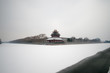 The forbidden city in Beijing and  Snow-covered moat