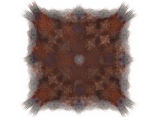 abstract fractal with a red pattern
