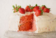 Strawberry Cake on White