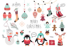 Christmas Elements Collection (vector Design)