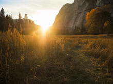Sunset In Yosemite National Park.