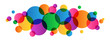 OVERLAPPING MULTICOLOURED CIRCLES BANNER