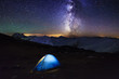 © Anton Petrus - Tent with travelers under the amazing starry sky