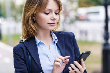 Young woman using mobile phone