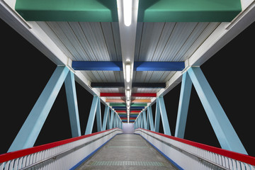 Poster - Modern foot bridge