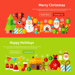 Sticker - Merry Christmas Website Banners