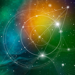 sacred geometry. mathematics, nature, and spirituality in space. the formula of nature. there is no 