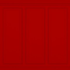 classic red  wall ,3d render 