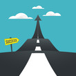 © NWM - Concept of the road to success. Vector illustrator